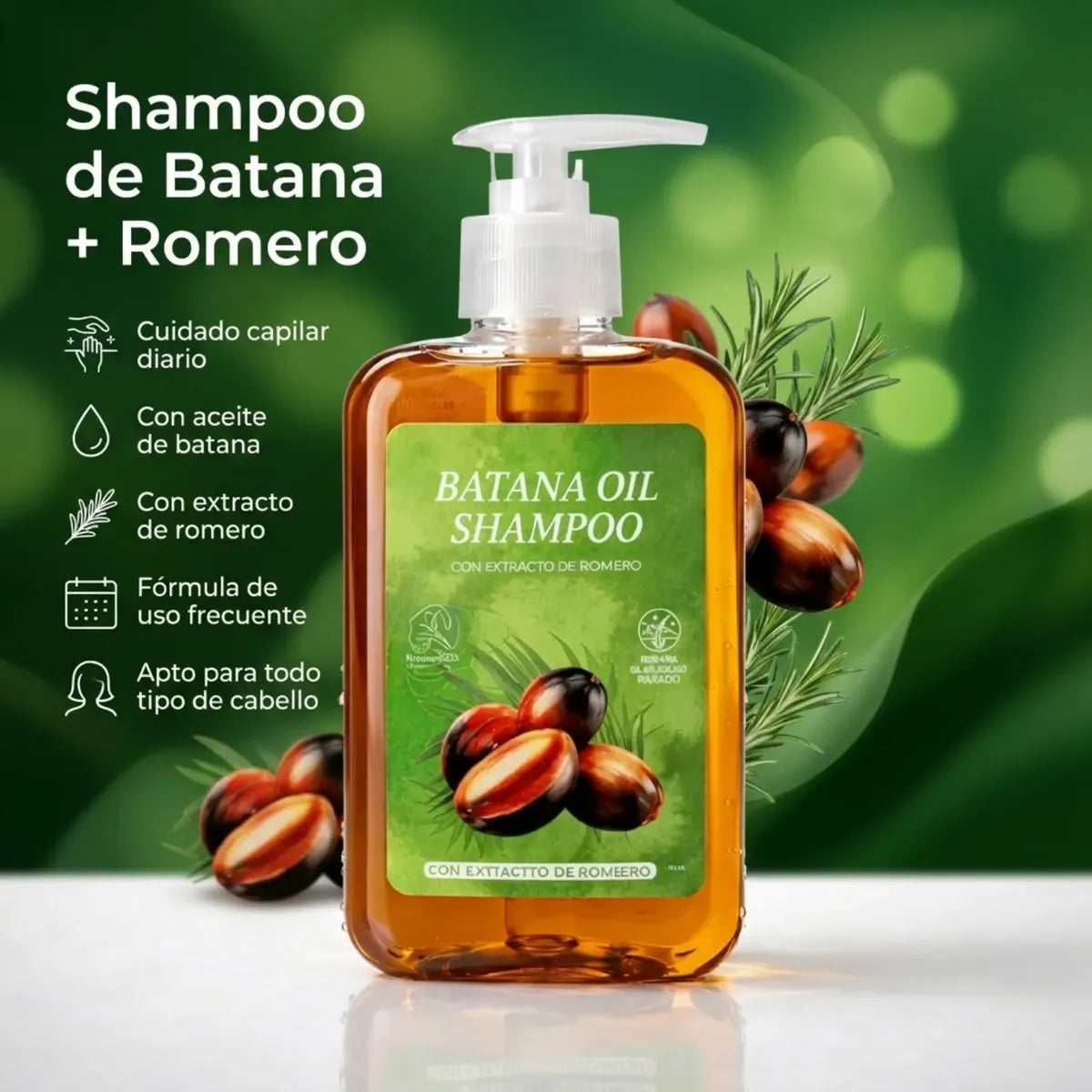 Batana Oil Shampoo con Romero - 300 ml